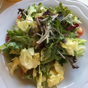 Gluten-free green salad from Homestead Inn